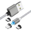 Cable Usb A Iphone/usb-c/micro-usb Magnético Carga & Sincronización - Plata