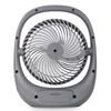 Ventilador Blaupunkt, Portátil, Recargable 1800 Mah, Usb, 3 Velocidades, Gris, Apf301