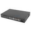 Lanberg - Switch Lanberg Rsfe-16p-2c-150 100mbps Para Rack De 19” De 18 Puertos (16 Poe Y 2 Gigabit) Ra10100