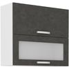 Armario Alto Con 2 Puertas Basculantes - A 80 X P 31,6 X A 72 - Gris