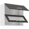 Armario Alto Con 2 Puertas Basculantes - A 80 X P 31,6 X A 72 - Gris