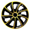 Set De 4 Tapacubos Nrm Stig Extra Para Llantas De Acero De 14” Color Dorado/negro