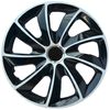 Set De 4 Tapacubos Nrm Stig Extra Para Llantas De Acero De 13” Color Blanco/negro