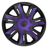 Set De 4 Tapacubos Nrm N-power Para Llantas De Acero De 14” Color Morado/negro