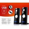 Altavoces Para Pc 2.0 Usb 2x4w Auto Alimentado Color Negro