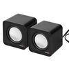 Altavoces Para Pc Usb 2x3w Auto Alimentado Color Negro