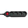 Regleta 4 Enchufes Interruptor Cable De 1,4m