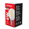 Bombilla Led E14 6w Filamento Edison Retro