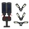 Maclean Mce447 Lámpara Led Solar Con Sensor De Movimiento Y Mando A Distancia Ip54, 5w, 2x450lm, 6500k, Li-ion 2400 Mah,