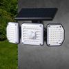 Maclean Mce615 Lámpara De Pared Exterior Lámpara Solar Con Sensor De Movimiento Ip65 4w 320lm 122 Led Smd 4000k Blanco Neutro