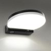 Maclean Mce346 B Lámpara Led, Negra, 15w, Ip65, 1300lm, Blanco Neutro (4000k)