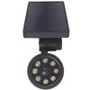 Maclean Cámara Solar Simulada Con Sensor De Movimiento Y Luz Led, Cámara De Vigilancia Ip Simulada Con Lente, Ip44, Uso En Exteriores, 220lm, 6500 K, Energía Solar, Led Rojo Intermitente | 11,7 X 9,1 X 17,0 Cm