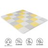 Alfombra Puzzle Para Bebés Luno Gris/amarillo Kinderkraft