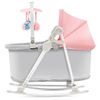 Kinderkraft Hamaca Mecedora Para Bebés 5 En 1 Unimo Rosa Claro Y Gris Kinderkraft