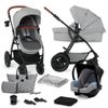 Carrito De Bebé Tres Piezas Convertible Xmoov 3 En 1 De Kinderkraft Light Grey