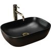 Lavabo Sobre Encimera Rea Belinda Black Mat