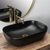 Lavabo Sobre Encimera Rea Belinda Black Mat