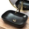 Lavabo Sobre Encimera Rea Belinda Black Mat