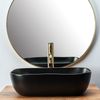 Lavabo Sobre Encimera Rea Belinda Black Mat