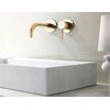 Grifo De Lavabo Empotrado Oculto Rea Lungo Gold + Box