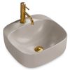 Lavabo Sobre Encimera Rea Luiza 42 Light Grey Mat