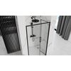 Puerta De Ducha Rea Rapid Fold Black 100