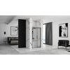 Puerta De Ducha Rea Rapid Fold Black 100