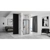 Puerta De Ducha Rea Rapid Fold Black 90