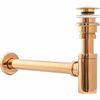 Sifón De Lavabo Rea Click-clack Universal Rose Gold