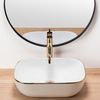 Lavabo Sobre Encimera Rea Belinda Gold Edge