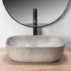 Lavabo Sobre Encimera Rea Livia Beige