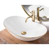 Lavabo Sobre Encimera Rea Royal Gold Edge