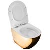 Inodoro Suspendido Wc Rea Carlo Flat Mini Gold/white