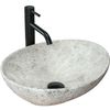 Lavabo Sobre Encimera Rea Sofia Light Stone