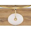 Lavabo Sobre Encimera Rea Sofia Mini Gold / White Shiny