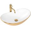 Lavabo Sobre Encimera Rea Royal White Gold