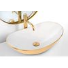 Lavabo Sobre Encimera Rea Royal White Gold