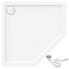 Plato De Ducha Rea Diamond White 80x80