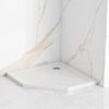 Plato De Ducha Rea Diamond White 80x80