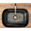 Lavabo Sobre Encimera Rea Belinda Black Marble Mat