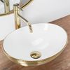 Lavabo Sobre Encimera Rea Sofia Brush Gold