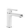 Grifo De Lavabo Rea Bloom White Chrom Low