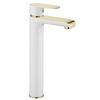 Grifo De Lavabo Rea Bloom White Gold High