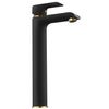 Grifo De Lavabo Rea Bloom Black  Gold High