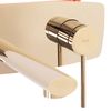 Grifo De Lavabo Empotrado Oculto Rea Oval Gold + Box