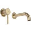 Grifo De Lavabo Empotrado Oculto Rea Lungo Gold Mat + Box