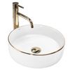 Lavabo Sobre Encimera Rea Sami Gold Edge