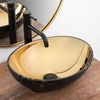 Lavabo Sobre Encimera Rea Sofia In Gold Marble Black