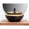 Lavabo Sobre Encimera Rea Sofia In Gold Marble Black