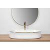 Lavabo Sobre Encimera Rea Nadia White Gold Edge